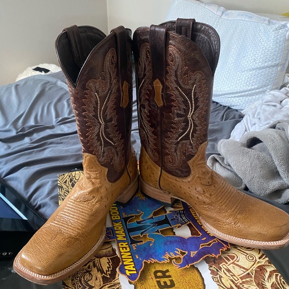 Tanner Mark 10.5 Square Toe Cowboy Boot - Picture 7 of 7